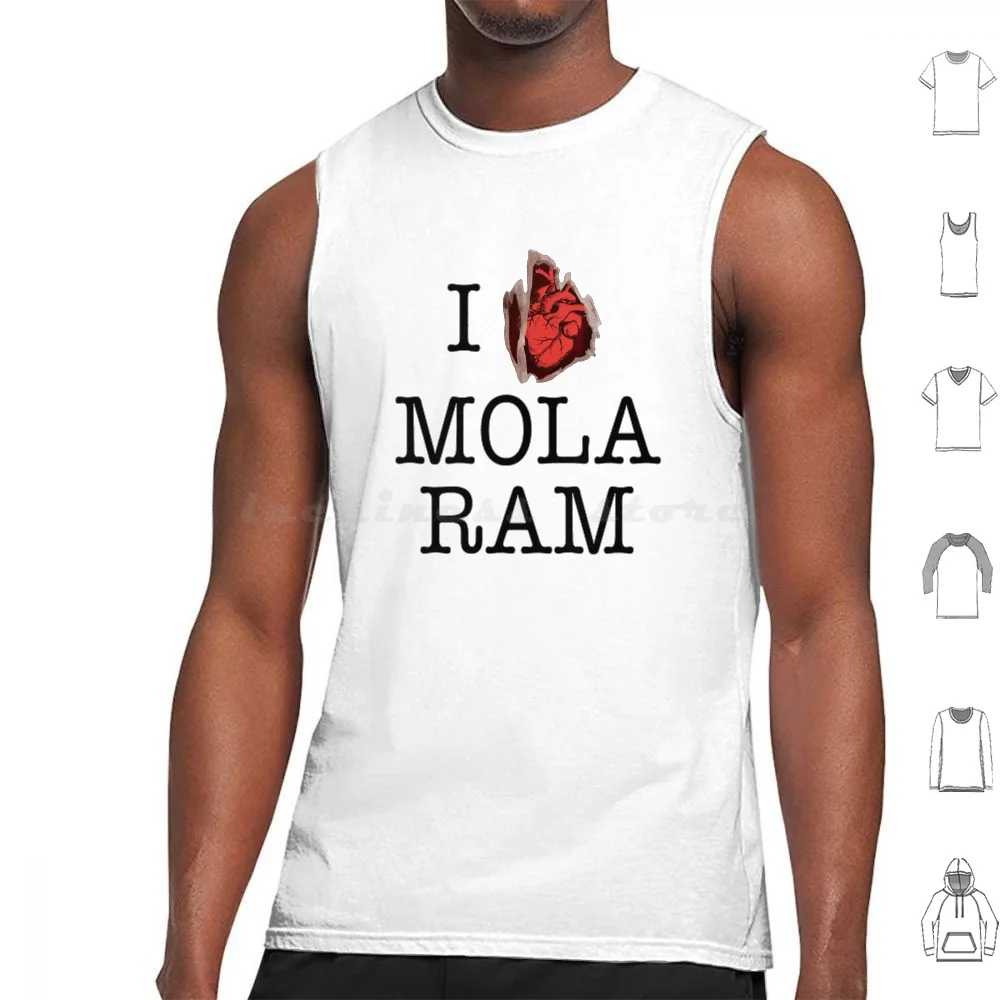 

I Love Mola Ram Tank Tops Print Cotton Indiana Jones Mola Ram Kali Ma Temple Of Doom Spielberg Harrison Short Round