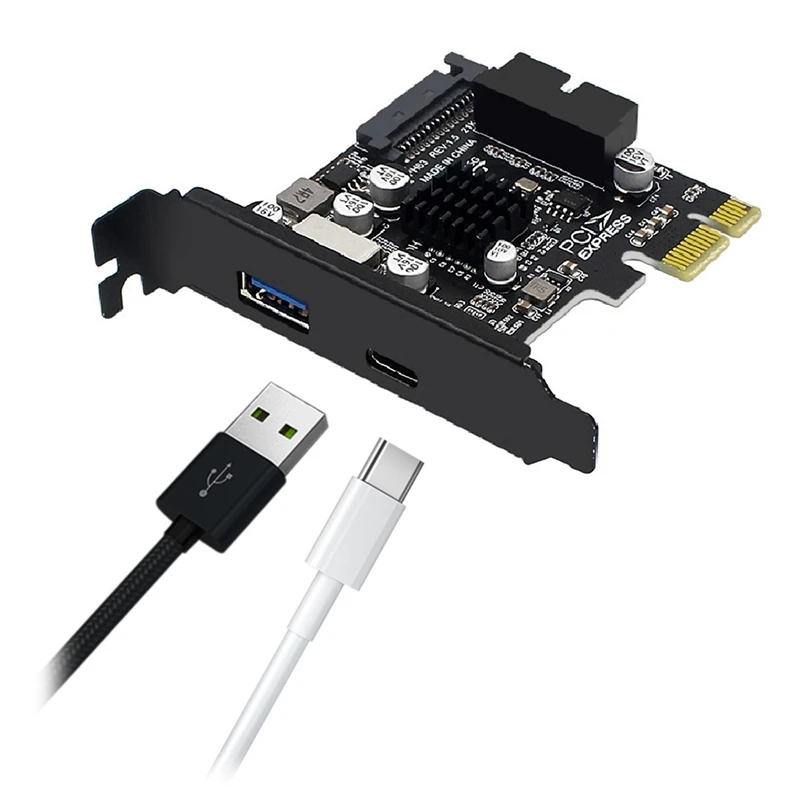 Плата расширения PCIE на USB 3 0 контроллер C 5 Гбит/с высокоскоростная карта с SATA 15