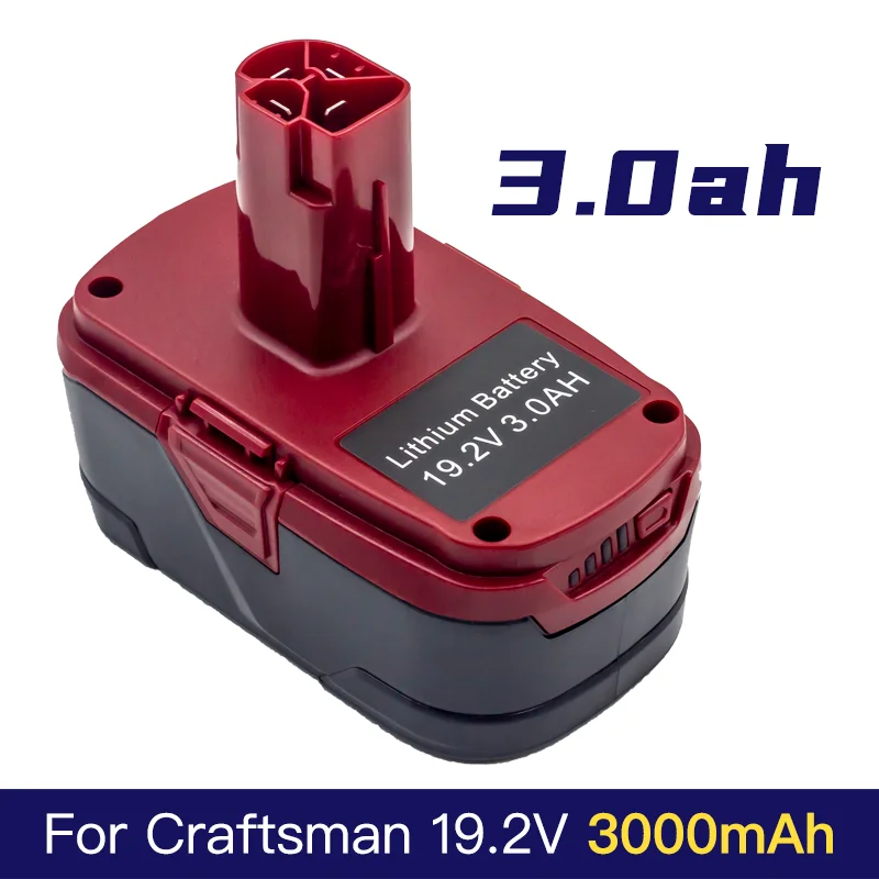 

Ockered Li-ion Rechargeable Battery For Craftsman JJY-CRA-130211004 130285003 19.2V 3000mAH Lithium Power Tool Batteries