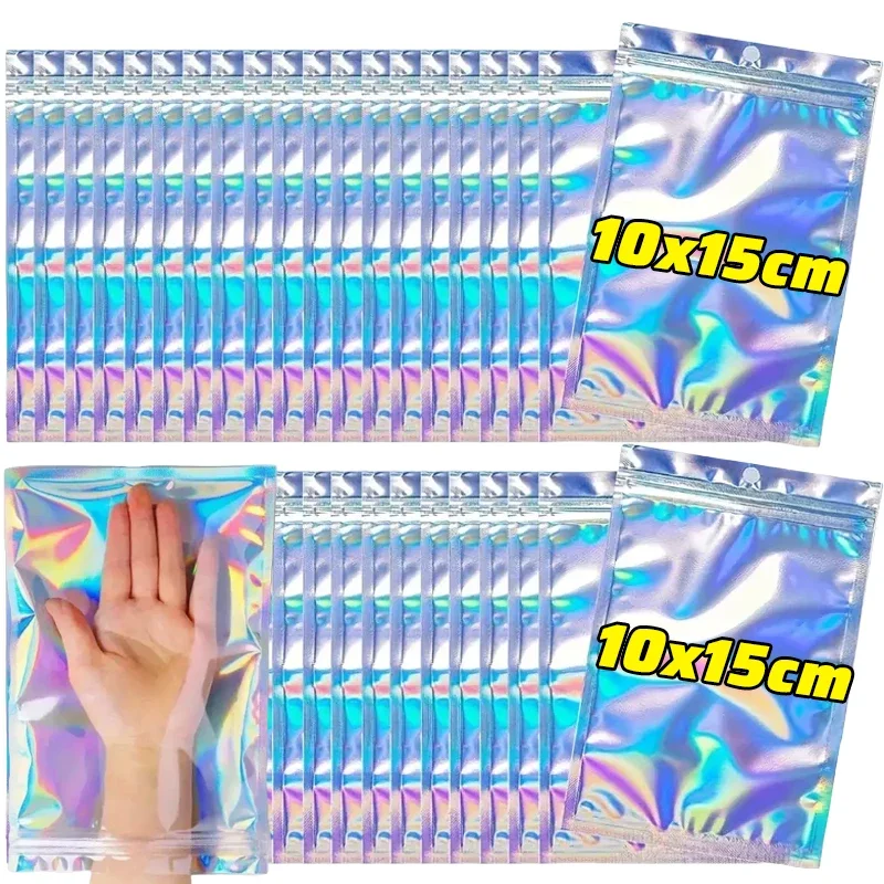 

Лазерные герметичные пакеты, holographic, 10 шт.