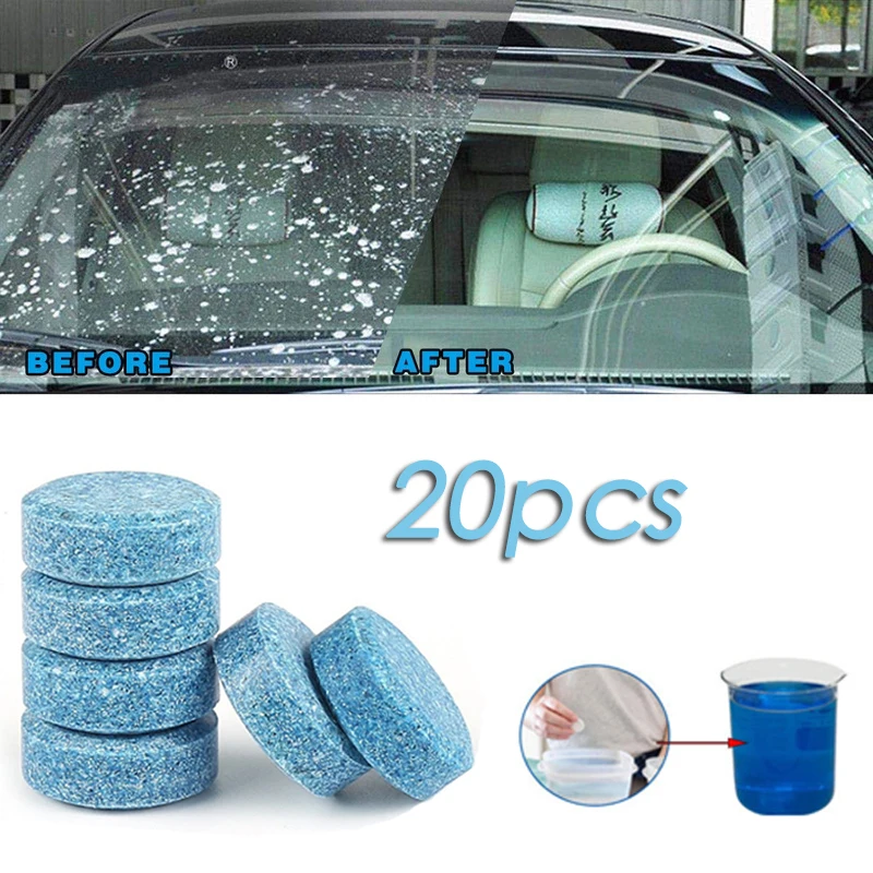 

Auto Windschutzscheibe Reiniger Brause Tabletten Solide Washer Mittel Universal Automobil Glas Wasser Staub Ruß Entferner