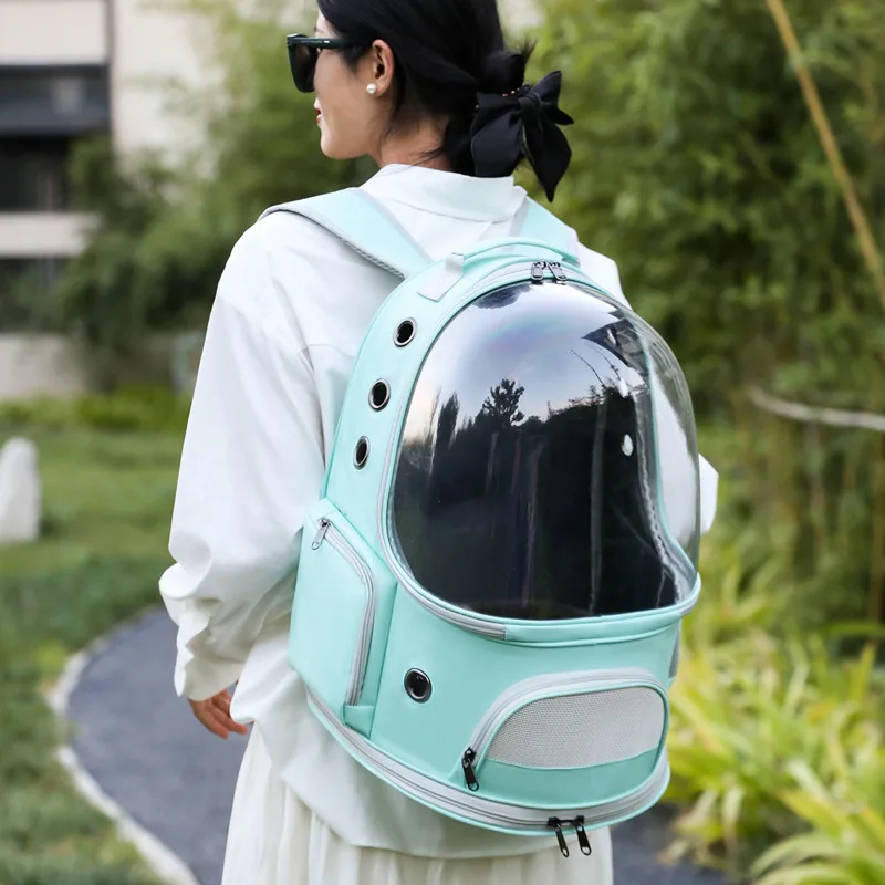 High Quality Astronaut  Travel Carrying Transport Bag Space Capsule Transparent Pet Backpack Carrier For Cat Dog
