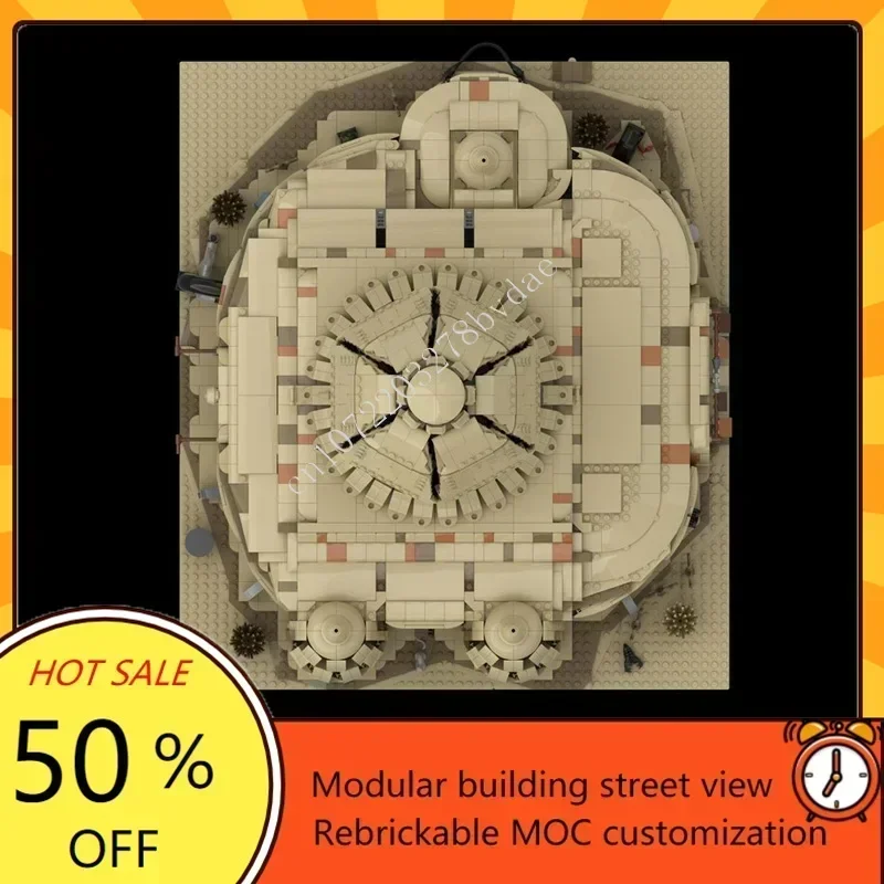 Фото Конструктор 5847 деталей: Модель космического корабля Watto's Shop для космических войн, сборная модель, развивающая головоломка, архитектурный подарок №3