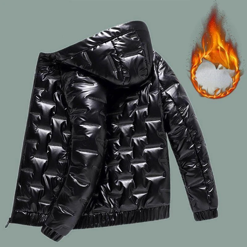 Winter Men Warm Windproof Thick Jacket 2023 Brand Fashion Parkas Mens Fleece Outwear Harajuku Parka Jackets Male Coats F04