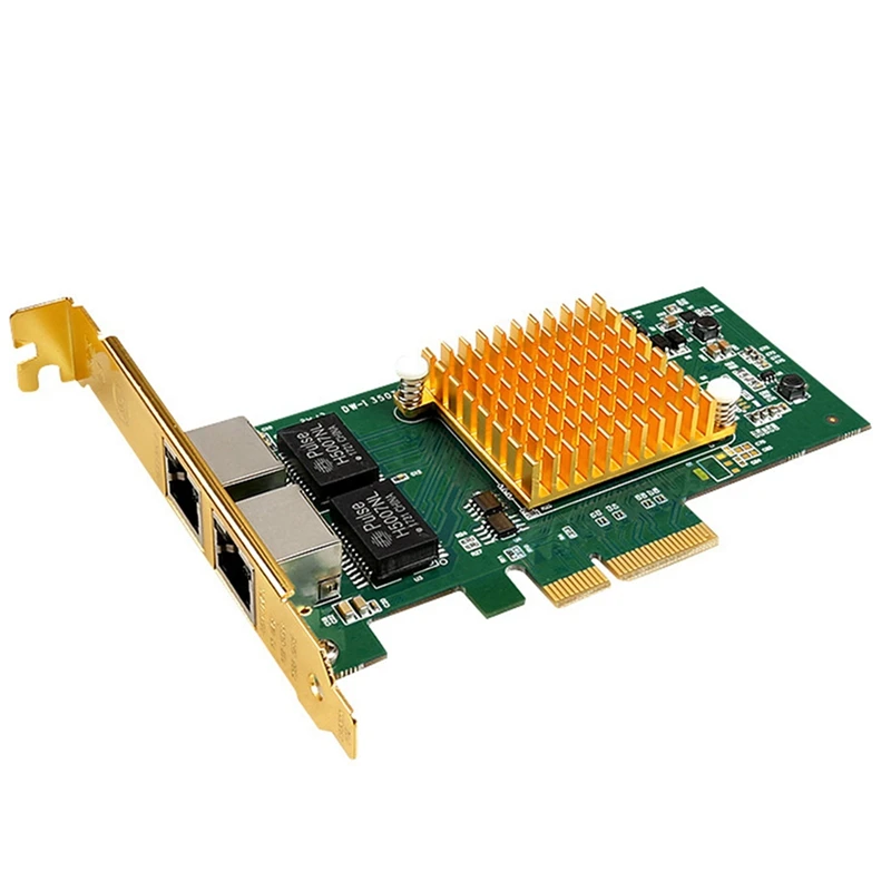 RJ45 Dual Port Gigabit Network Card 1000Mbps Pcie X4 Gigabit Network Card I350-T2 Server Network Card Nic