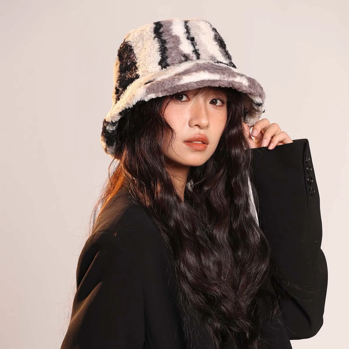 Женская Кашемировая Шерстяная Панама Складная Зимняя Кепка В Рыбацком Стиле С