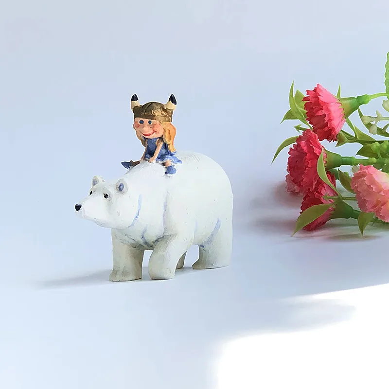 Статуэтка-Тролль из смолы в скандинавском стиле Дании Норвегии Исландии Швеции