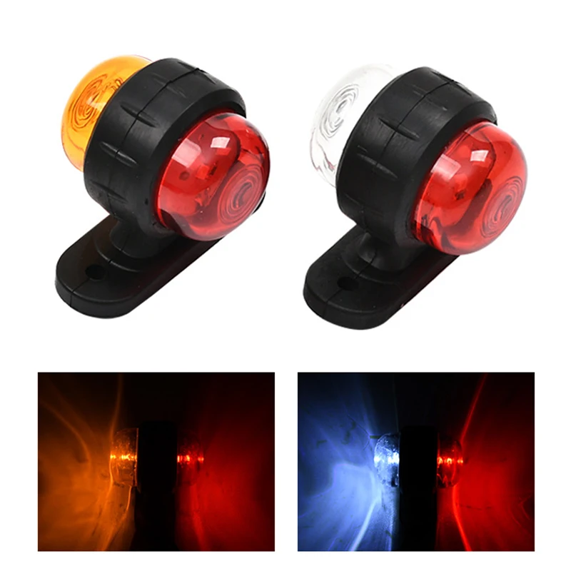 

1 Pcs 12V-24V LED Small Double Sided Signal Light Truck Side Light Truck Side Light Warning Lights for Night Driving