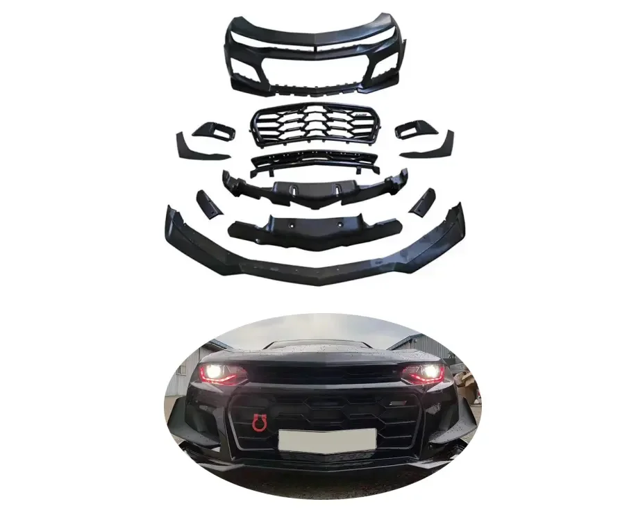 

Полный передний обвес для Chevrolet Camaro ZL1, передний бампер, передняя губа для обвеса, классическая автозапчасть