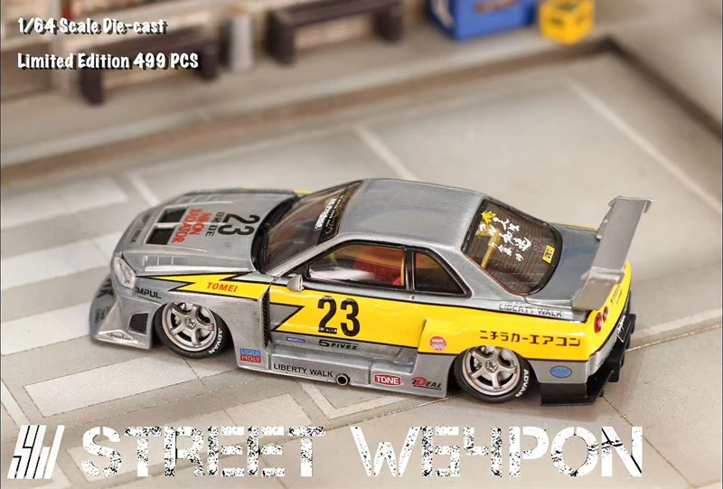 Фото SW 1:64 No 23 LBWK ER34 Специальная версия Flash Raw, ограниченная серия 500, литые модели автомобилей №4