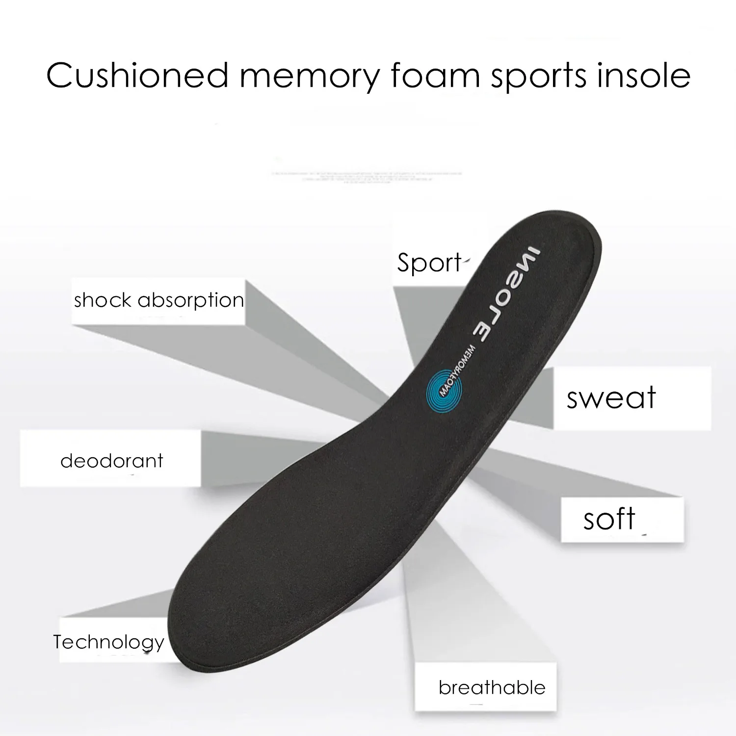New Memory Cushioning Sports Insoles For Shoes Men Women Breathable Sweat-absorbing Non-slip Memory Foam Insole Shoe Pad Inserts