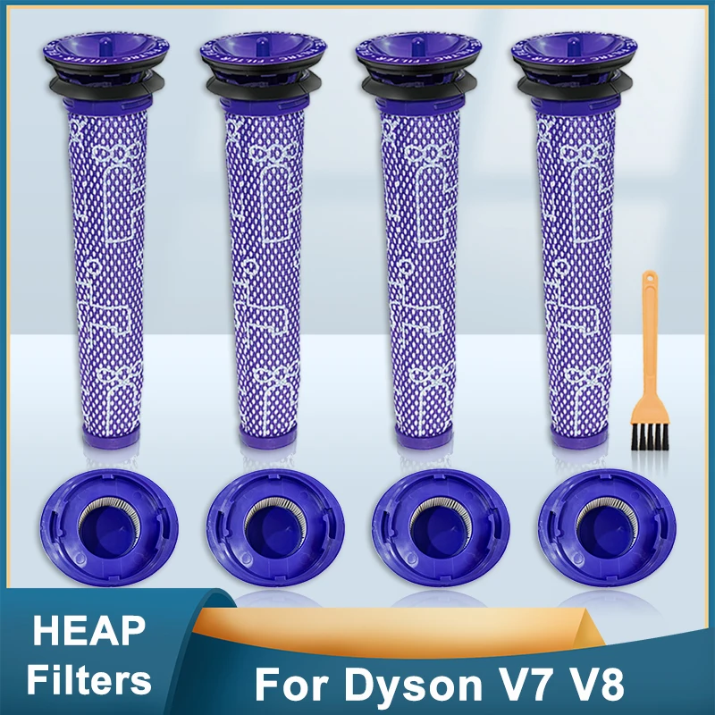 Pre Filter HEPA Post-Filters for Dyson V7 V8 Cordless Vacuum