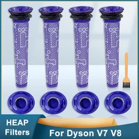 pre filter hepa post filters for dyson v7 v8 cordless vacuum cleaners accessories replacement part