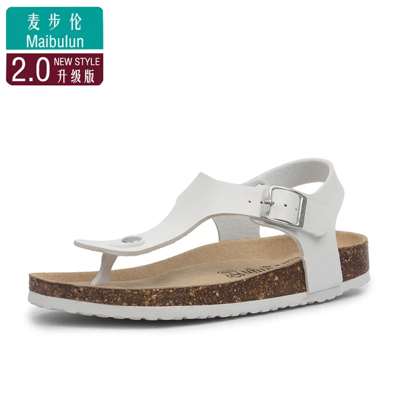 

Buckle Flat Cork Slippers Summer Beach Flip-flops Roman Sandals Outdoor Couples Shoes Mens Comfort flip flops plus size 45