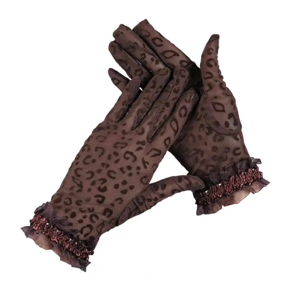 

1 Pair Women Gloves Lace Full Fingers Dress Up Breathable Wedding Gloves Wedding Gloves for Stage Show