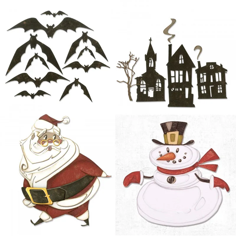 

Рождественская и Хэллоуин серия металлических вырубных штампов карточка для рукоделия открытки ручной работы