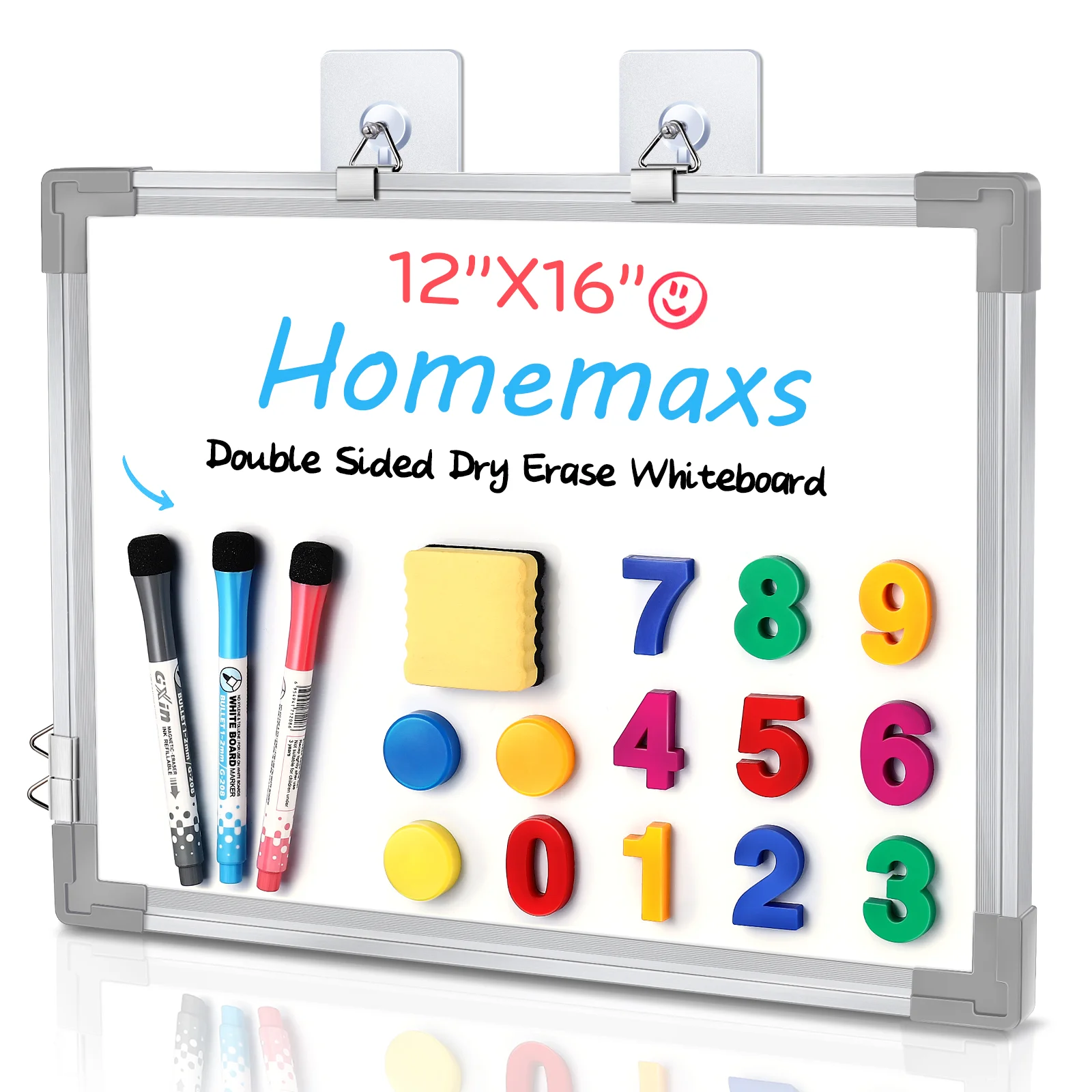 

12x16in Magnetic Double Sided Board Memo Reminder Dry Erase Board