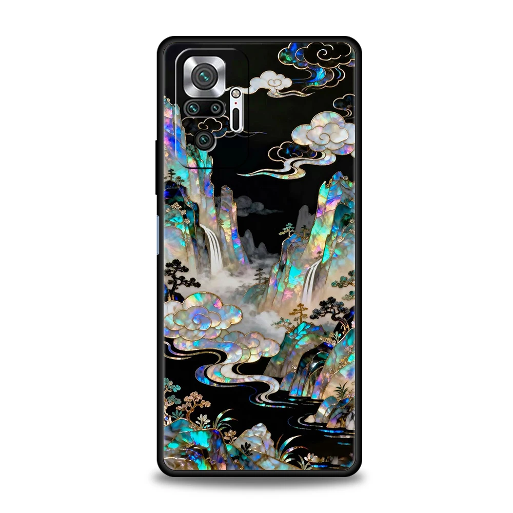 Чехол для телефона Present для Redmi 14C 13C 10C Note 15 14 13 12 11 10 K40 K50 Gaming Pro Plus 5G, мягкий, с красочным пейзажным рисунком. (art.: 3920dcd983474) - 3920dcd983474