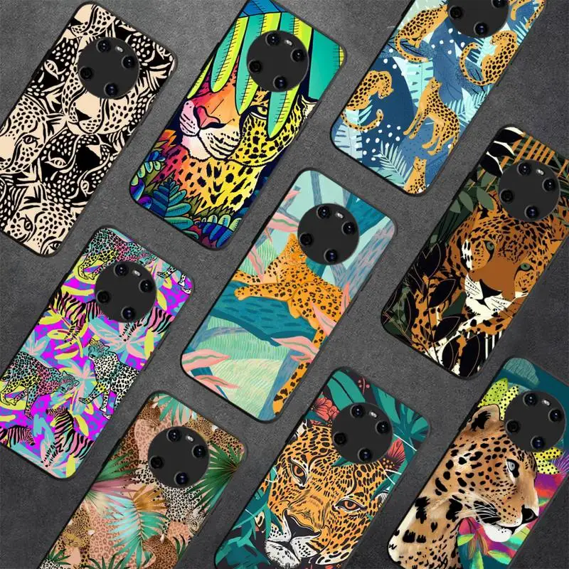 

Cartoon Cool Leopard Phone Case For Huawei Y 5 Y62019 Y52018 Y92019 Luxury funda case for 9prime2019