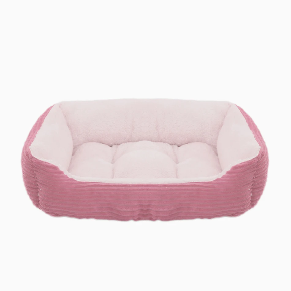 

Plush Pet Cat Dog Bed Soft Square Kennel Pet Bed for Small Medium Large Dogs Pet Sofa Bed Winter Dog Sleep Mat Cushion