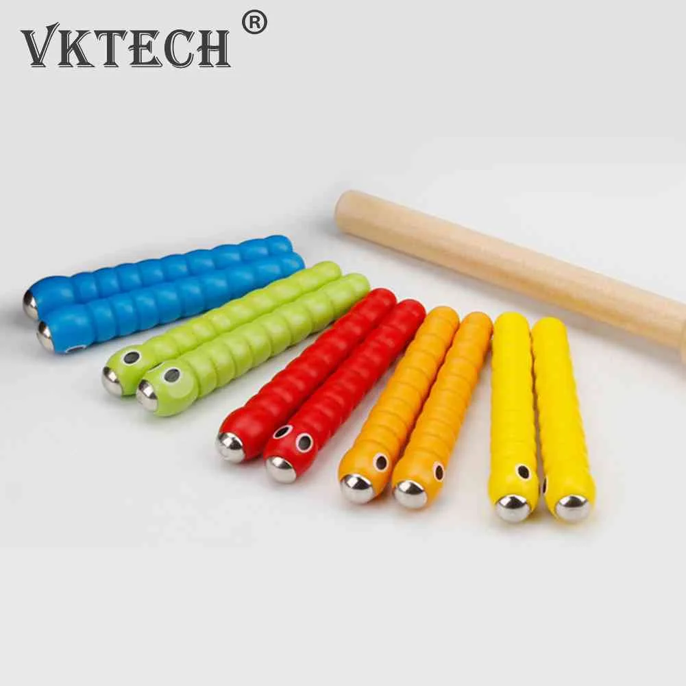 Деревянная игрушка клубника 5 червей аксессуары для обучения