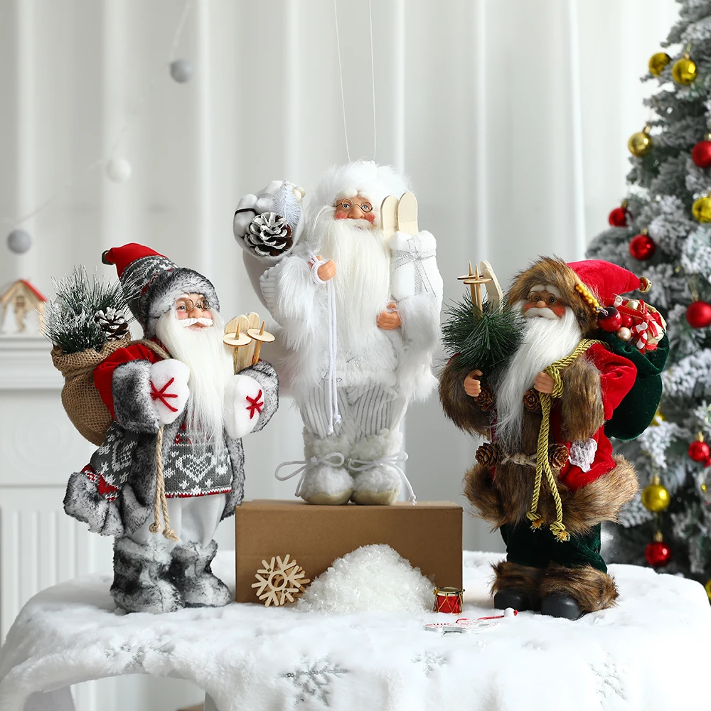 

Рождественская Кукла Санта-Клаус размером 35 см, настольное украшение Санта-Клауса, Рождественское украшение для дома, Рождество 2023