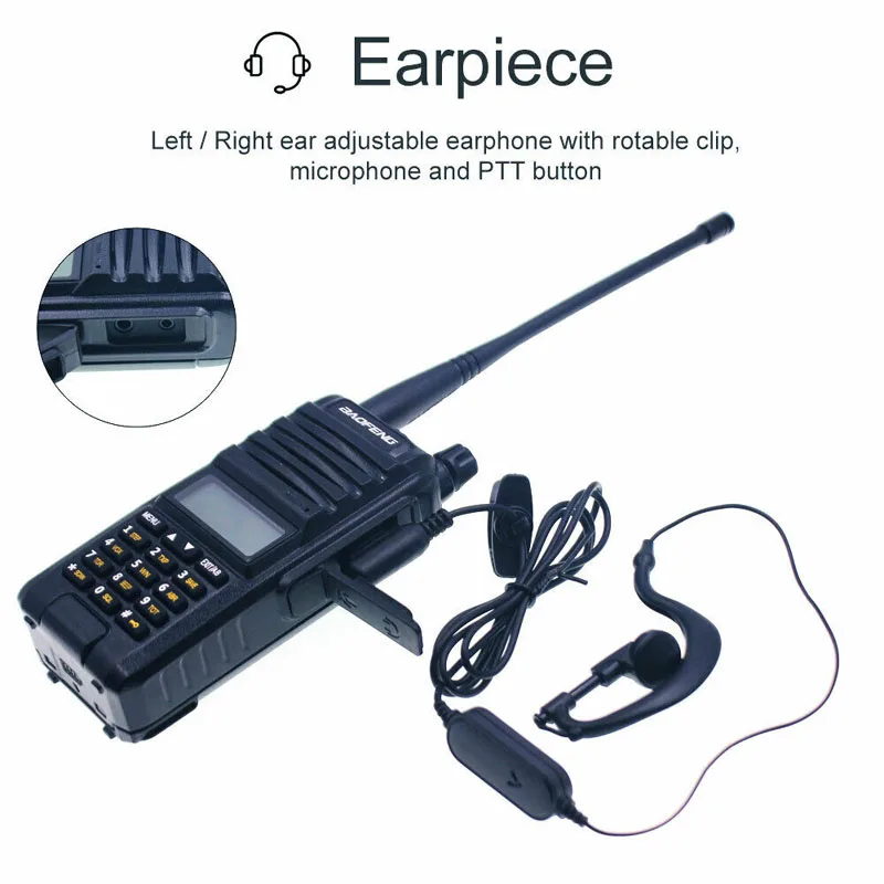Baofeng BF-A58S Tri Band IP57 Waterproof Walkie Talkie 136-174/200-260/400-520MHz 128 Channel Portable Two Way Radio Transceiver
