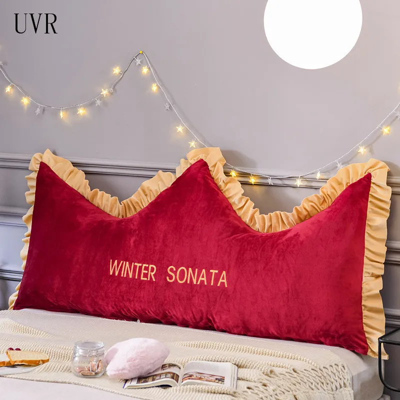 

UVR INS Wind Nordic Crown Bed Pillow Headboard Soft Bag Double Net Red Removable And Washable Cushion Comfortable Pillow