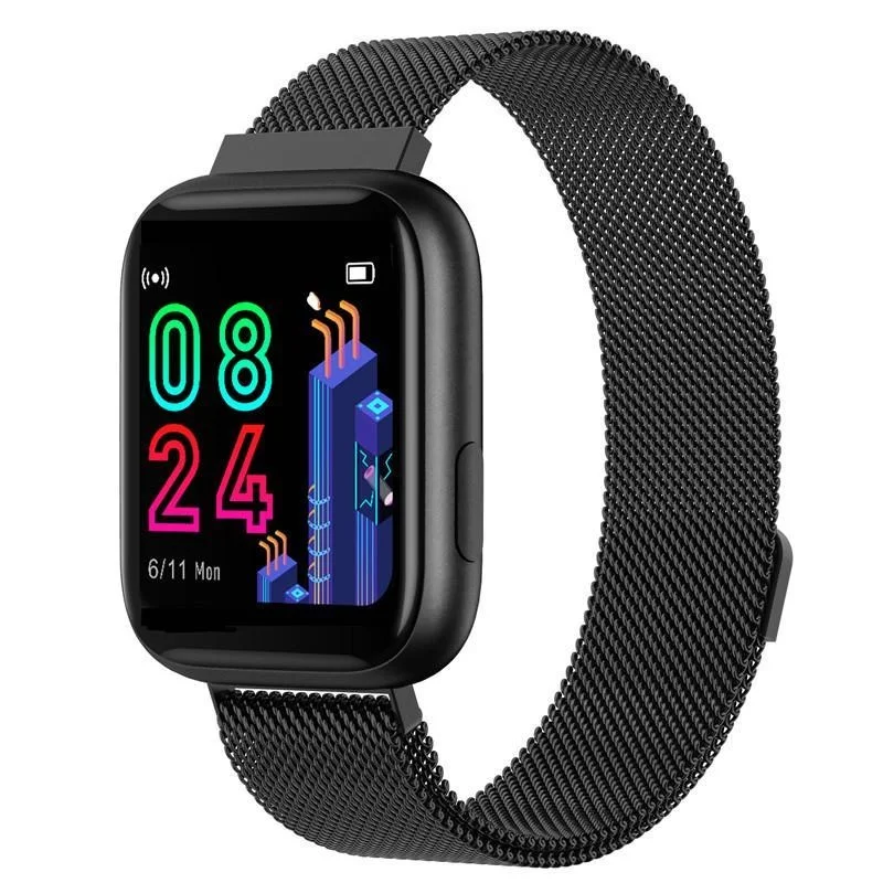 

Смарт-часы P4 сенсорные водонепроницаемые с пульсометром и фитнес-трекером