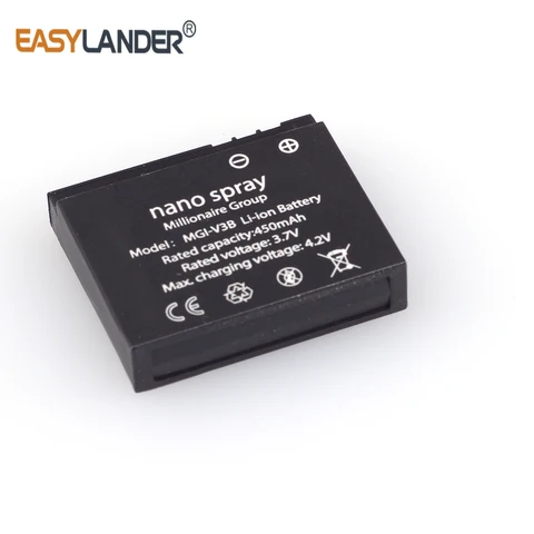 Сменный аккумулятор Easylander 3,7 В 450 мАч с нано-распылителем для аккумулятора для косметического инструмента MGI-V3B mp3 mp4 gps 673023