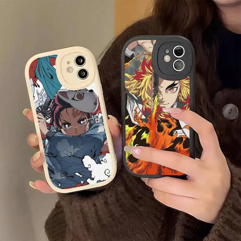 

Demon Slayer Phone Case Hard Leather For iPhone 14 13 12 Mini 11 14 Pro Max Xs X Xr 7 8 Plus 6 6s