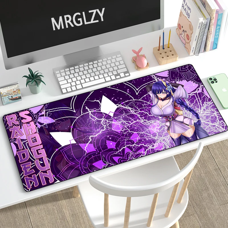 

Baal Shogun Mouse Pad Genshin Impact 3MM Desk Mat Anime Girl Sexi Mousepad Gamer Multi-size Large Keyboard MouseMat for PC Gamer