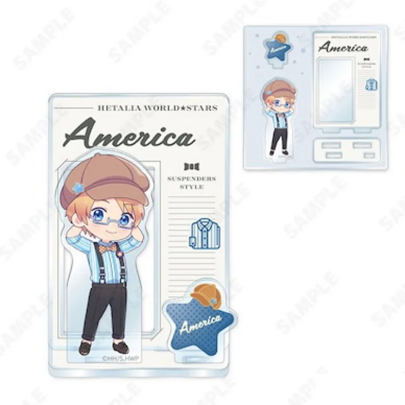 Фото Акриловая фигурка-подставка 10 см по аниме Hetalia World Stars, украшение для книжной полки, милые товары, изображения высокого разрешения, в подарок, брелок №3