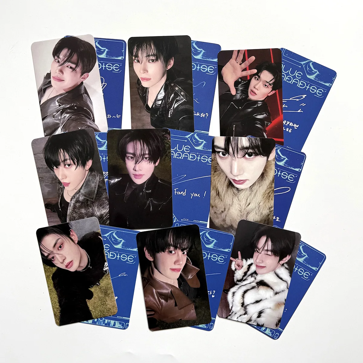 9 шт./компл. KPOP ZEROBASEONE фотокарточки Список Blue Paradise Альбом AM Key Cap Hide Seek Ver Selfie Cards Zhanghao