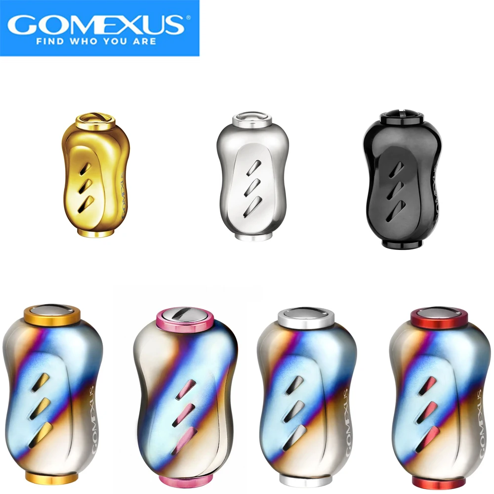 Фото Ручка для спиннинговой катушки Gomexus из титанового сплава, 22 мм, для Shimano Vanford, Stradic, Curado, Antares, Daiwa Fuego LT, тюнинг-ручка №1