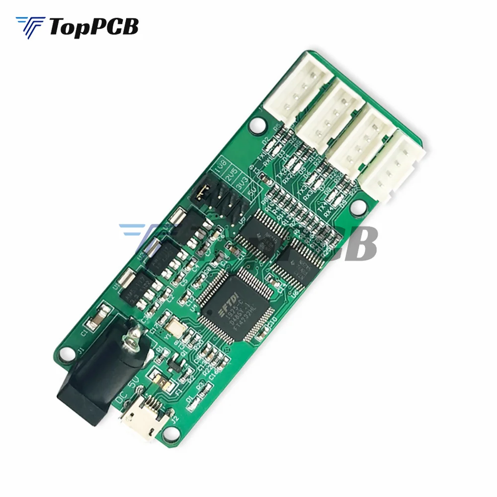 Адаптер USB в TTL 4-канальный модуль связи с последовательным портом UART 5 В 3 2 1 8 xh2.54мм