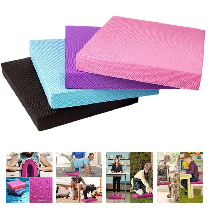 

Soft Balance Pad TPE Yoga Mat Foam Exercise Pad Thick Balance Cushion Fitness Yoga Pilates Balance Board for Physical Therapy