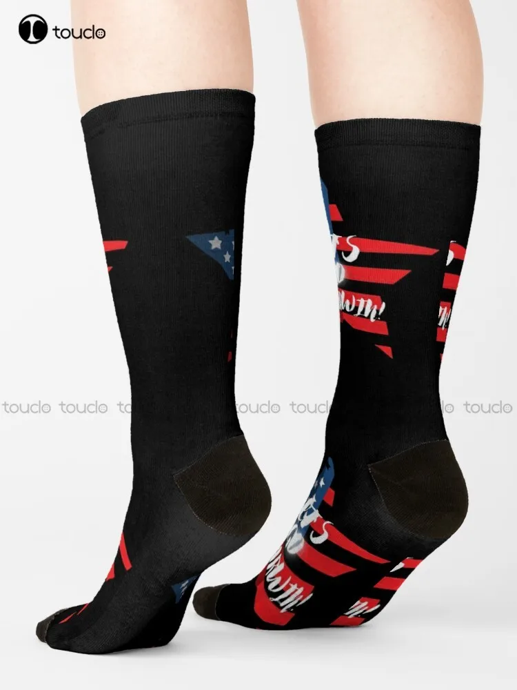 

Let'S Go Darwin! Socks Red Socks High Quality Cute Elegant Lovely Kawaii Cartoon Sweet Harajuku Cotton Christmas Gift Girls Art
