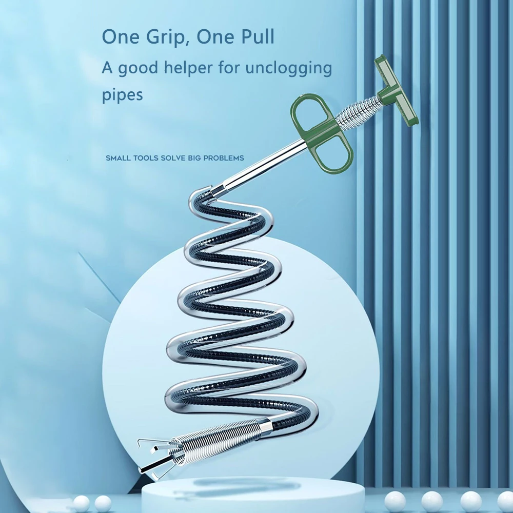 Канализационная Труба 0,6/0,9/2 м, разблокирующее устройство для канализации в ванной комнате, инструмент для обрезки волос с 4 когтями, гибкий шланг, инструмент для углубления пружинной трубы Канализационная Труба 0,6/0,9/2 м, разблокирующее устройство для канализации в ванной комнате, инструмент для обрезки волос с 4 когтями, гибкий шланг, инструмент для углубления пружинной трубы