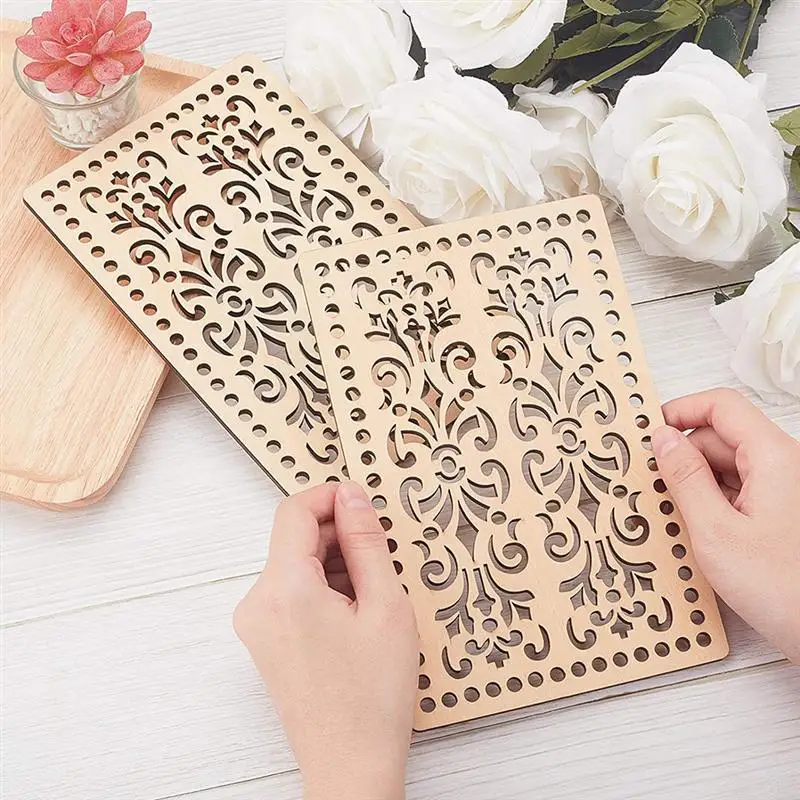 

2 шт., прямоугольные деревянные основания для сумок