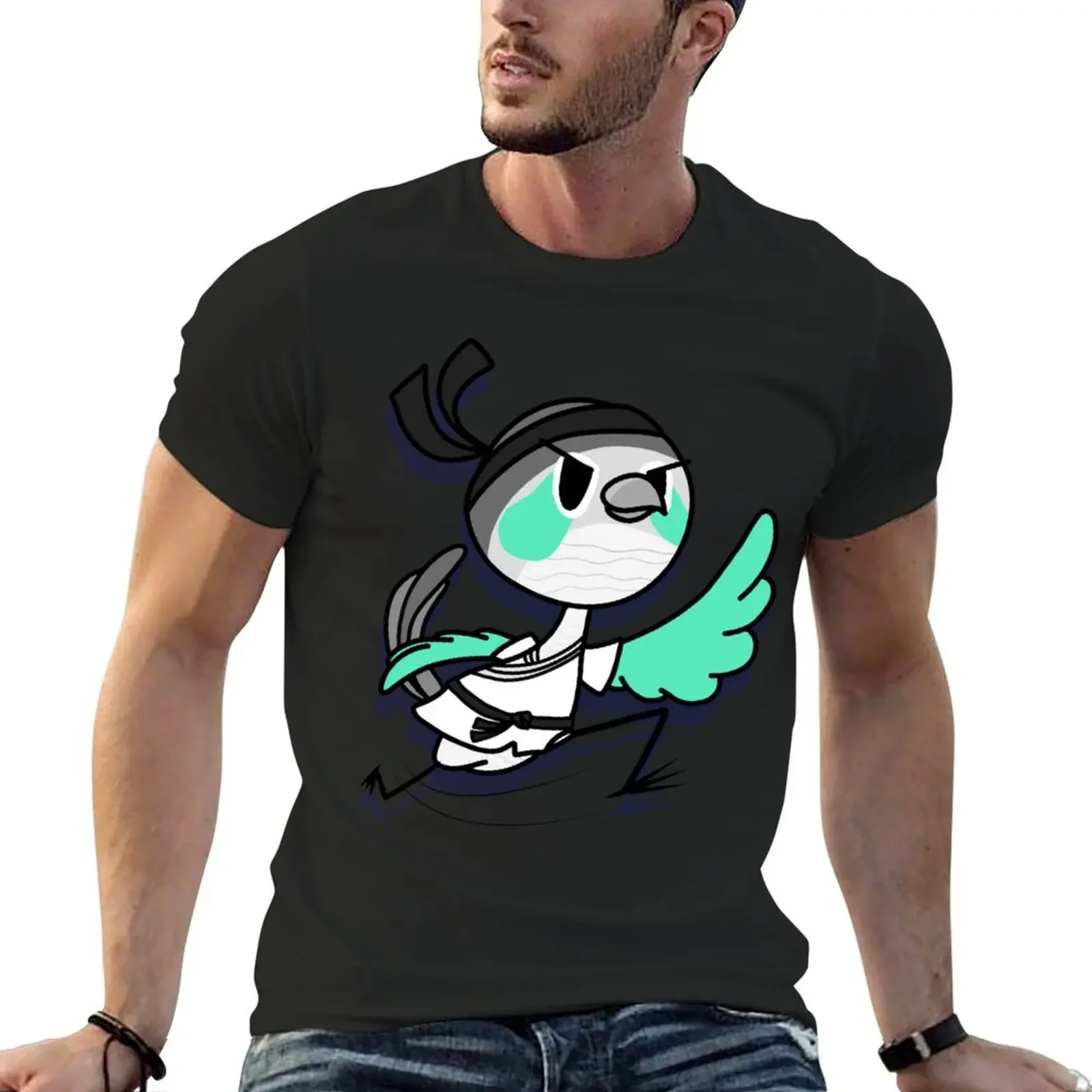 Ari The Ninja Bird T-Shirt graphic tee shirt sublime sports fans mens clothing