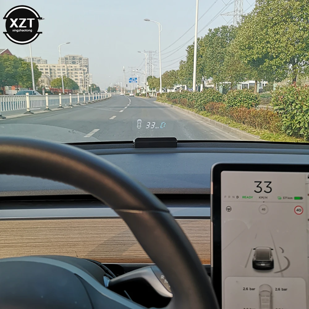 Для tesla Model3 HUD Car Hud Auto Head-up Display Gps навигация проектор для автомобиля