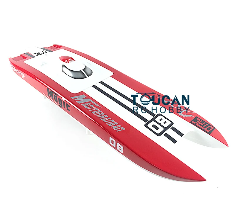 

E32 Prepainted Red High Speed Electric Racing KIT 75km/h RC Boat Hull Only for Advanced Player TH02636-SMT7