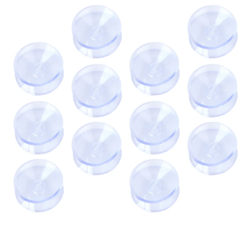 

50 Pcs Clothes Hangers Double-sided Fixed Suction Cup Tabletop Glass Pad Sucker Protector Cups For