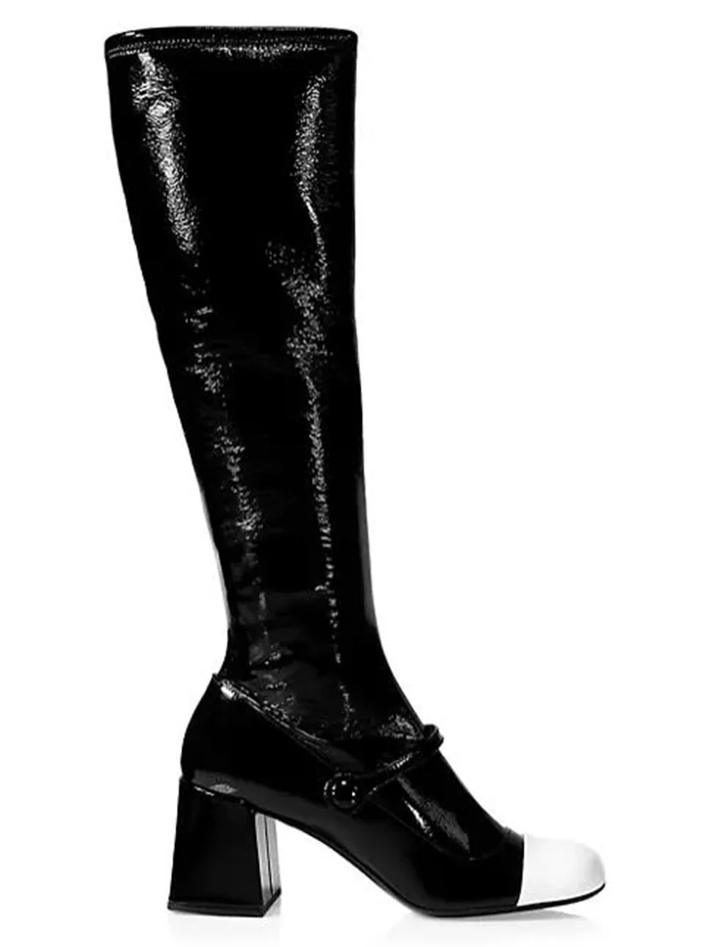 

Women's Shoes Mary Jane Patent Leather Knee-high Boots Logo Brand Vipol 9992309261155