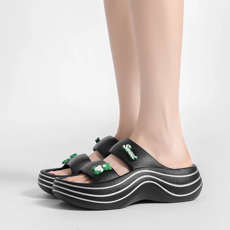 Woman Shoes Thick Sole Women Sandals Fashion Ladies Summer Platform Slides Comfortable Breathable Women's Slippers Trend Flipper