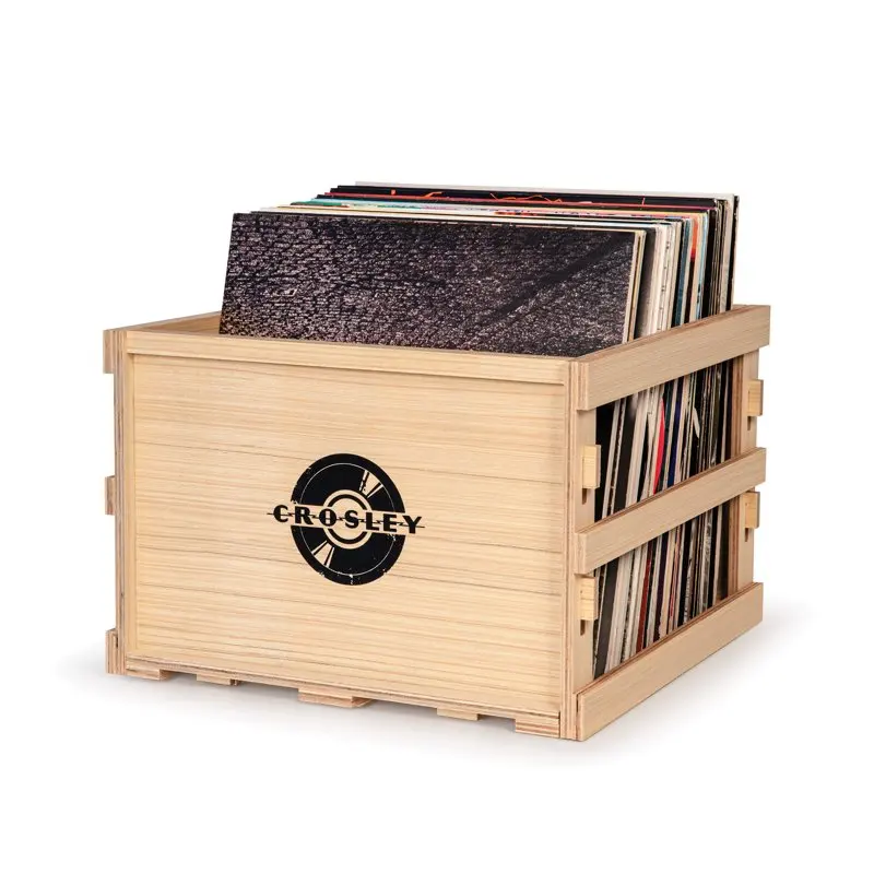 

Vinyl Record Storage Crate Record Player Accessory