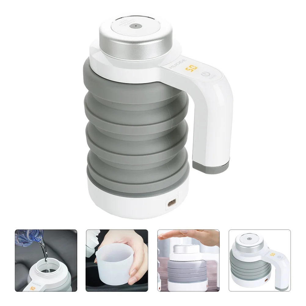

1pc Professional Electric Kettle Car Heating Cup Foldable Electric Kettle