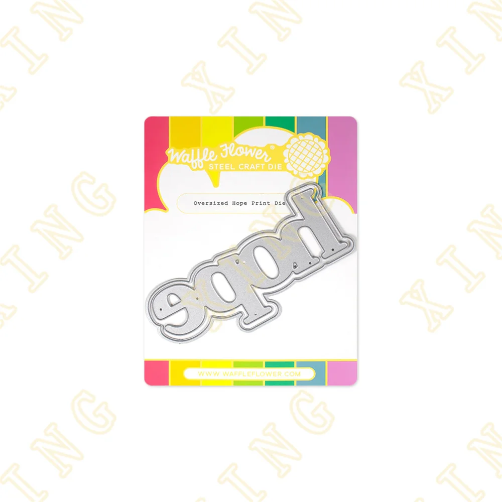

Oversized Hope Print Metal Craft Cutting Dies for Diy Scrapbooking Paper Diary Decoration Manual Handmade for Embossing New