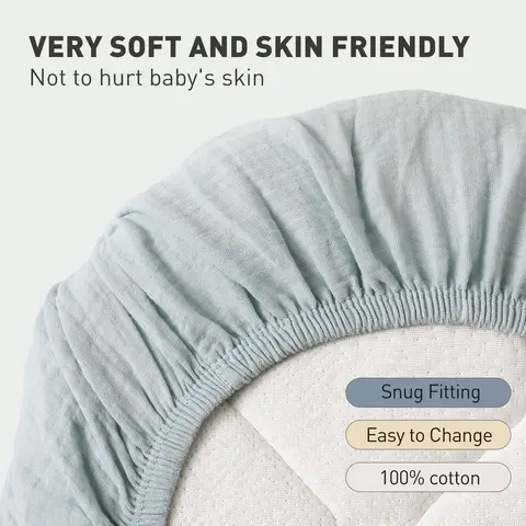 1/2 шт. 32x17 муслиновые простыни для люльки для маленьких девочек и мальчиков, мягкие дышащие простыни для люльки, подходящие для овальной колыбели, корзины Moses